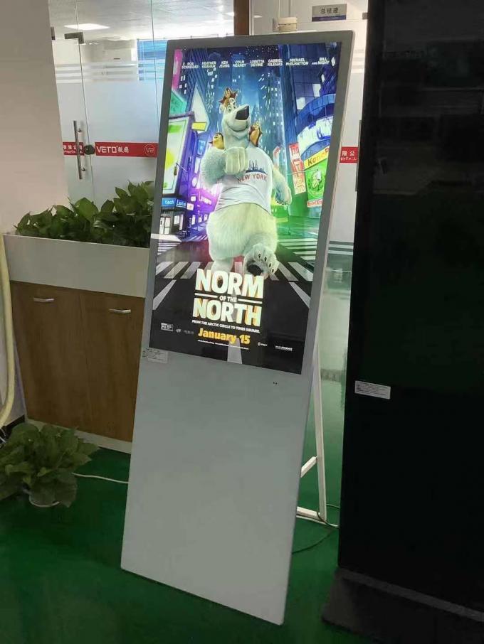 Full HD Digital Advertising Digital Signage Kiosk , 43 Inch Totem Lcd ...