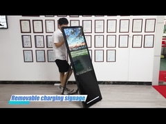 12 Hours Duty Time Portable LCD Digital Signage With 60Ah Battery