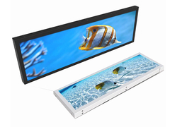 VETO Ultra Wide Stretched Bar Screen Indoor lcd advertising players Android Shelf Edge Strip Display 
