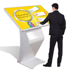 WIFI Inch Wide Touch Screen Kiosk Viewing Angle Free Standing