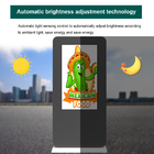 55 Inch Interactive Exterior Digital Signage Totem Ultra Bright Waterproof