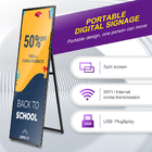 Free CMS Full Screen HD 4K Portable Digital Signage For Brand Retail Store Advertising