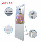 Indoor 450 Nits Portable Digital Signage 60000 Hours Life Metal Outer Shell