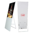 Portable Android Digital Ad Display Floor Stand Indoor 450 Cd/M² High Brightness