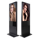Floor Standing Digital Signage Kiosk Lcd Double Touch Screen Advertising Screen