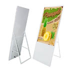 Floor stand digital signage 43 inch lcd panel white shell ad player