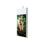 Hanging double sided lcd advertising screen with remote control software