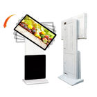 Floor Standing Rotatable LCD HD Advertising Kiosk 43 Inch IR Touch Customizable