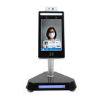Floor Standing Face Recognition Touch Kiosk  8" Full Viewed Temperature Checking