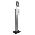Floor Standing Face Recognition Touch Kiosk  8" Full Viewed Temperature Checking