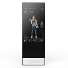 43 inch touch screen media player magic interactive android Fitness gym workout smart mirror advertising