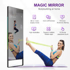 Exercise floor stand touch magic screen advertising player lcd display kiosk sport fiting fitness mirror