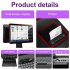 Supermarket wifi capacitive touch screen monitor odm retail pos system with cash register device