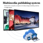 Free CMS LCD Advertising Player Wall Mounted Digital Signage For Shopping Mall