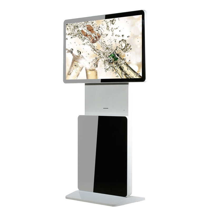 Rotating 55 Touch Screen Kiosk Floor Standing Vertical Interactive For ...