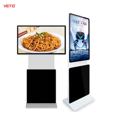 55 Inch Rotating Touch Screen Kiosk Display Lcd Advertising Vertical Interactive