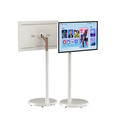 240v Free Standing Digital Screen With Built In Battery Moveable Stand By Me