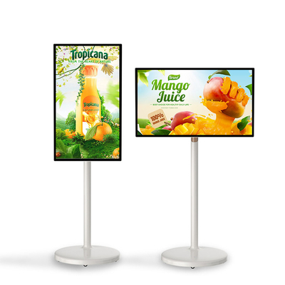 32 Inch Floor Standing Digital Signage For Fitness Classes Video Calls Gaming