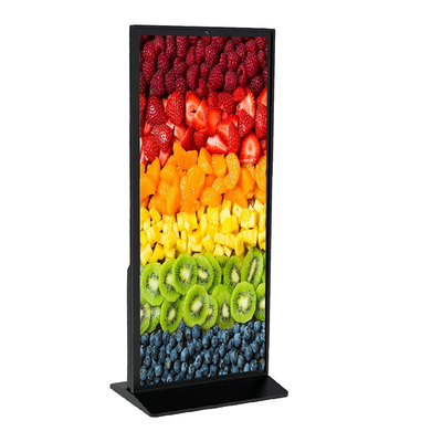 4K Full Screen Floor Standing LCD Advertising Player with 500 cd/m2 Brightness