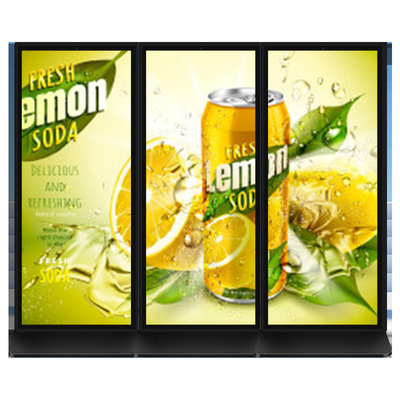 Indoor Touch Screen Advertising Kiosk with 70 inch LCD Displays and 500 cd/m2 Brightness