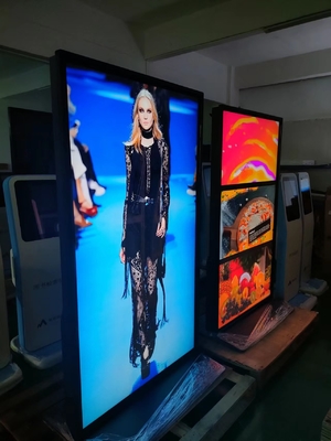Touch Screen Digital Interactive Kiosk Full Screen Horizontal Indoor Totem