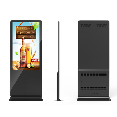 VETO Indoor Advertising Display 43 49 55 Inch Vertical Totem With Auto Media Player