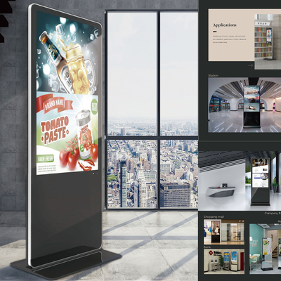 VETO 43 Inch Floor Standing Digital Signage Advertising Display Kiosk With 7*24 Auto Media Player