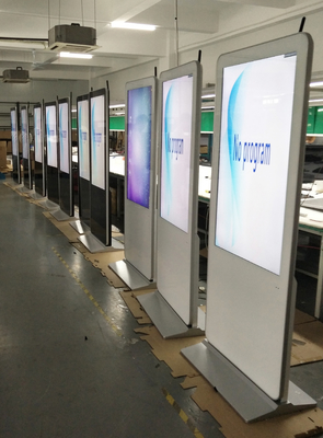 VETO 43 49 55 Inch Indoor Vertical Touch Kiosk Totem Android PC LCD Digital Signage Display Advertising Screens