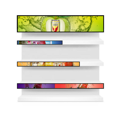 VETO 29 Inch Bar Lcd Display For Supermarket Shelves Ultra Wide Stretched Bar Screen HD Advertising Video Player