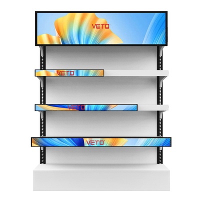 VETO 16.4 Inch bar LCD Display Ultra Wide Strip Shelf Advertising Screen for supermarket