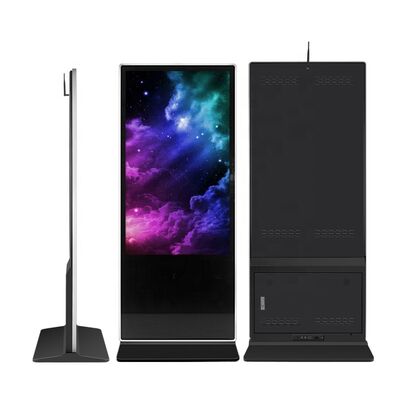 Quality VETO 43 49 55 Inch Floor Standing Digital Signage with 1920*1080 Resolution Android OS Touch Screen Kiosk and 60000 Hours Lifespan factory