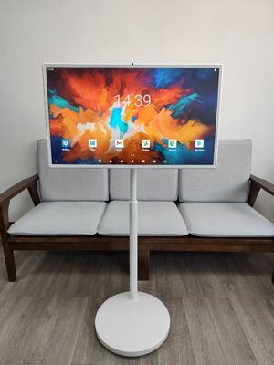 Quality VETO 21.5/24/32 Inch Interactive Touch Wireless Portable TV Moving Screen Android Display Built-In 5 Indoor Exhibition Hall factory