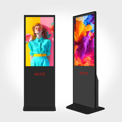 Quality VETO 43 Inch Floor Standing LCD Advertising Player Ultra-thin Digital Signage Display Manufacturer factory