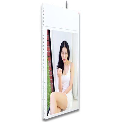 Customized Color Hanging LCD Screen Explosion Proof Glass For Window Advertising