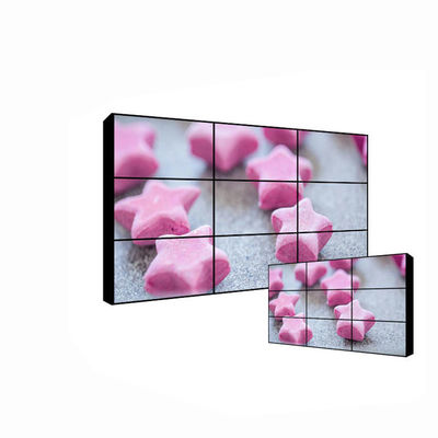 FHD 1080P Narrow Bezel LCD Video Wall Physical Seam 1.7mm Brightness 500 Cd/M²