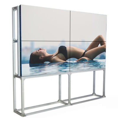 Floor Standing Narrow Bezel LCD Video Wall Wide Viewing Angle Anti Glare Surface