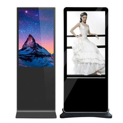 VETO 43 50 55 Inch 4K LCD Advertising Vertical Digital Kiosk Floor standing Touch Screen digital signage