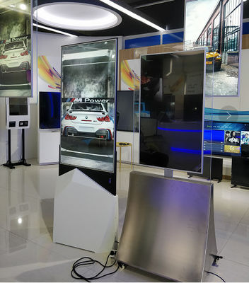 Subway Double Sides Advertising Kiosks Displays 500 Nits All Steel Structure