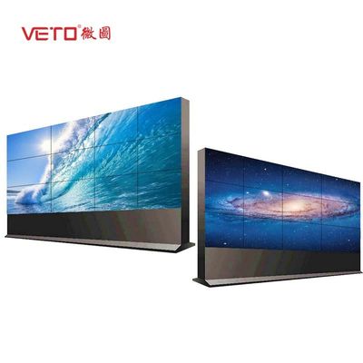 3.5 Mm LCD Video Wall Display , Digital Signage Video Wall For Airport / Hotel