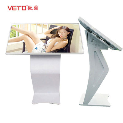 32 Inch Kiosk Signage Display Stands , Touch Screen Kiosk Monitor Brightness 350 Cd/M²