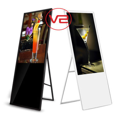 Moveable Android Portable Digital Signage Mobile Lcd Advertising Touch Screen
