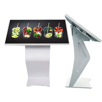 4K Indoor LCD Information Floor Standing Interactive Kiosk For Self Service