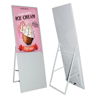 Floor Stand Android Digital Signage FHD 1920 * 1080 Resolution Wide Viewing Angle