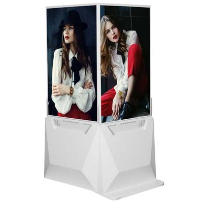 Floor Standing Outdoor Digital Advertising Screens Transparent Ultra Thin 55 Inch