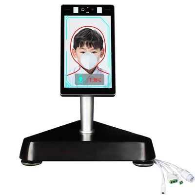 Infrared Face Recognition Temperature Measurement Access Management 8 Inch LCD Kiosk