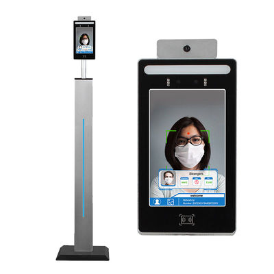 10W 8in Face Recognition Thermometer Kiosk 350cd/m2