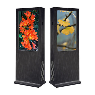 Anti Thunder Double Sided Outdoor Digital Totem 2000nits 65 Inch