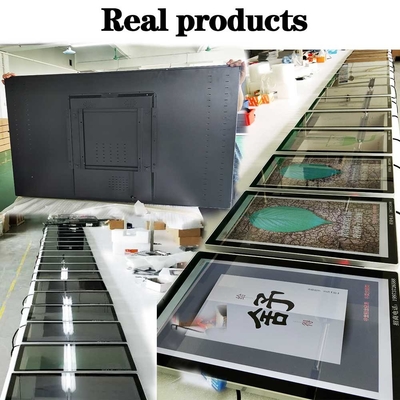 Retail Store Window Facing Display Wall Mounted Advertising Screen For Shopping Mall