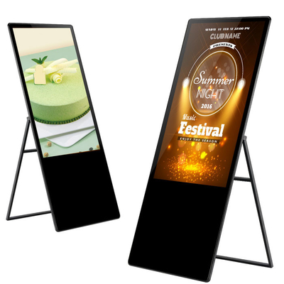 VETO Hot Sale 43 49 55 Inch Portable Advertising Poater Indoor LCD Capacitive Touch Screen