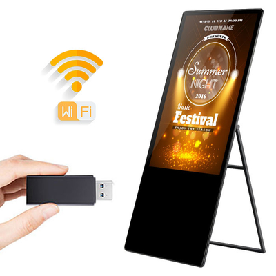 Indoor 55inch Portable Digital Signage Android Cloud Based Player